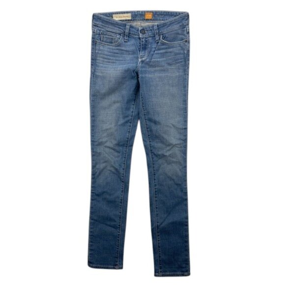 Pilcro Women’s Size 26 Blue Mid Rise Stretch Skinny Denim Jeans Pants Casual - Picture 1 of 9